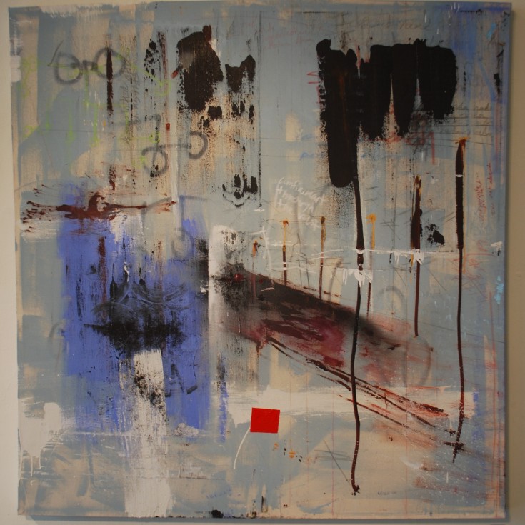 "From Here", Mixed Medium, 60" x 62", 2015